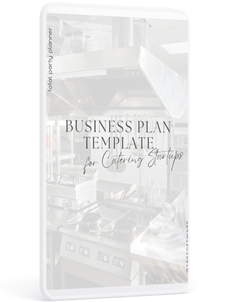 Ebook - Business Plan Template for Catering Startups