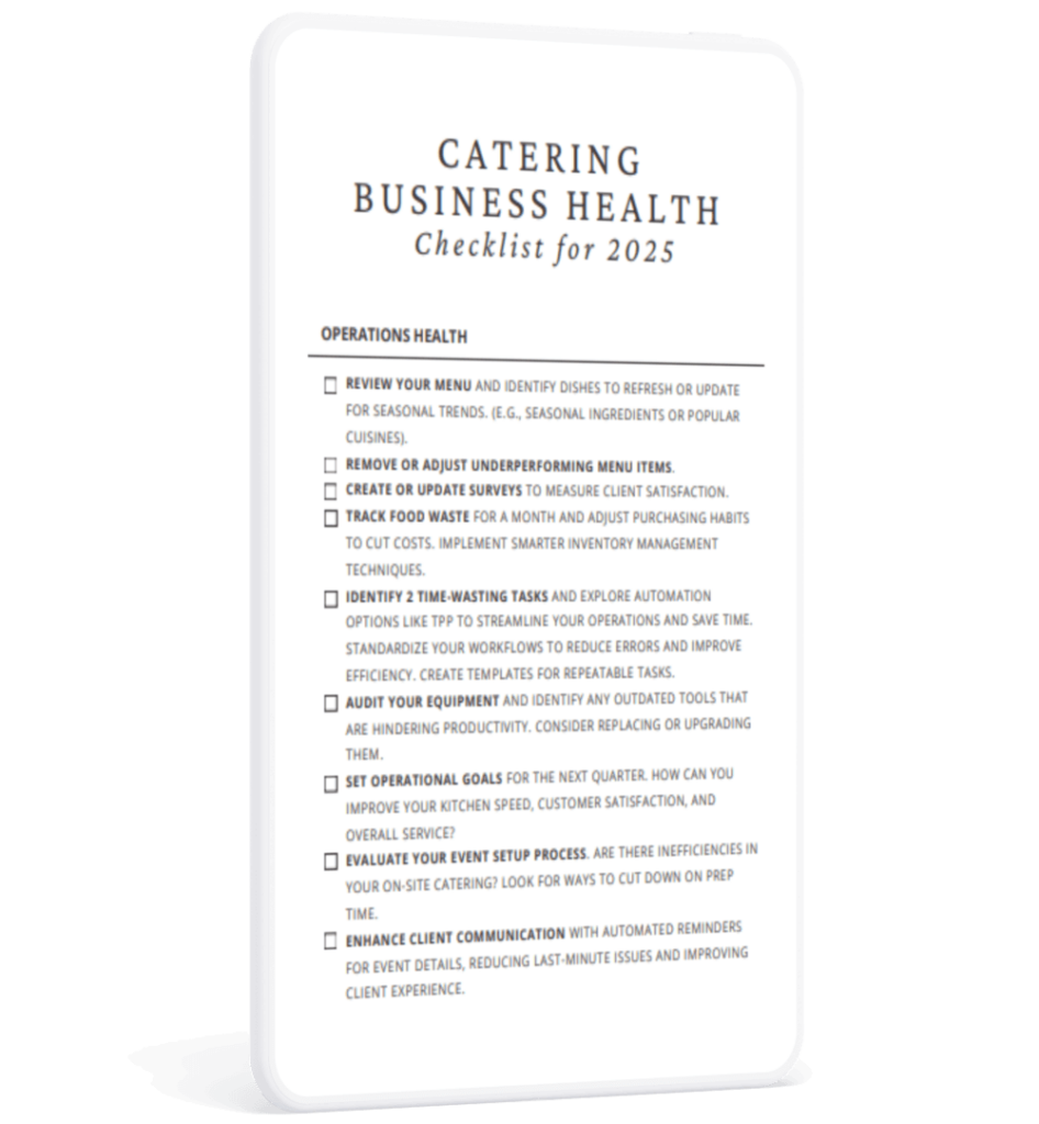Catering Business Health Checklist for 2025