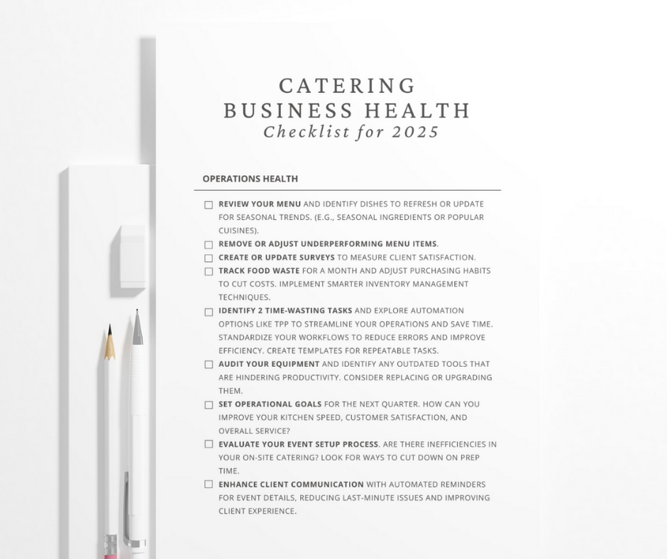 Catering Business Health Checklist