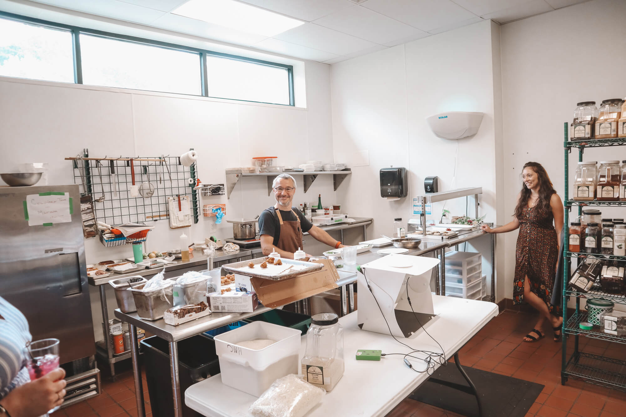 Chef smiling in a kitchen