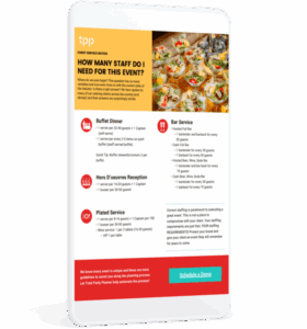 Catering Staff Ratios Cheat Sheet