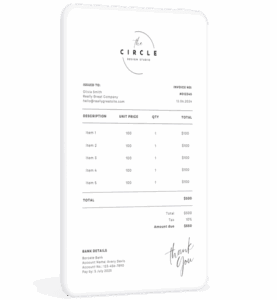 Catering Invoice Template for Caterers