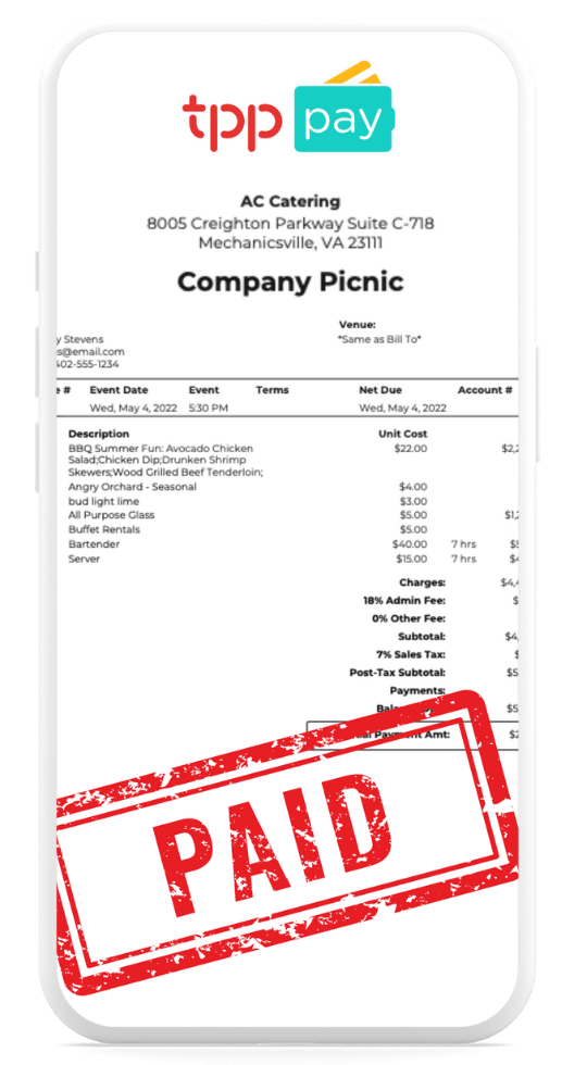 Mobile with Payments screen