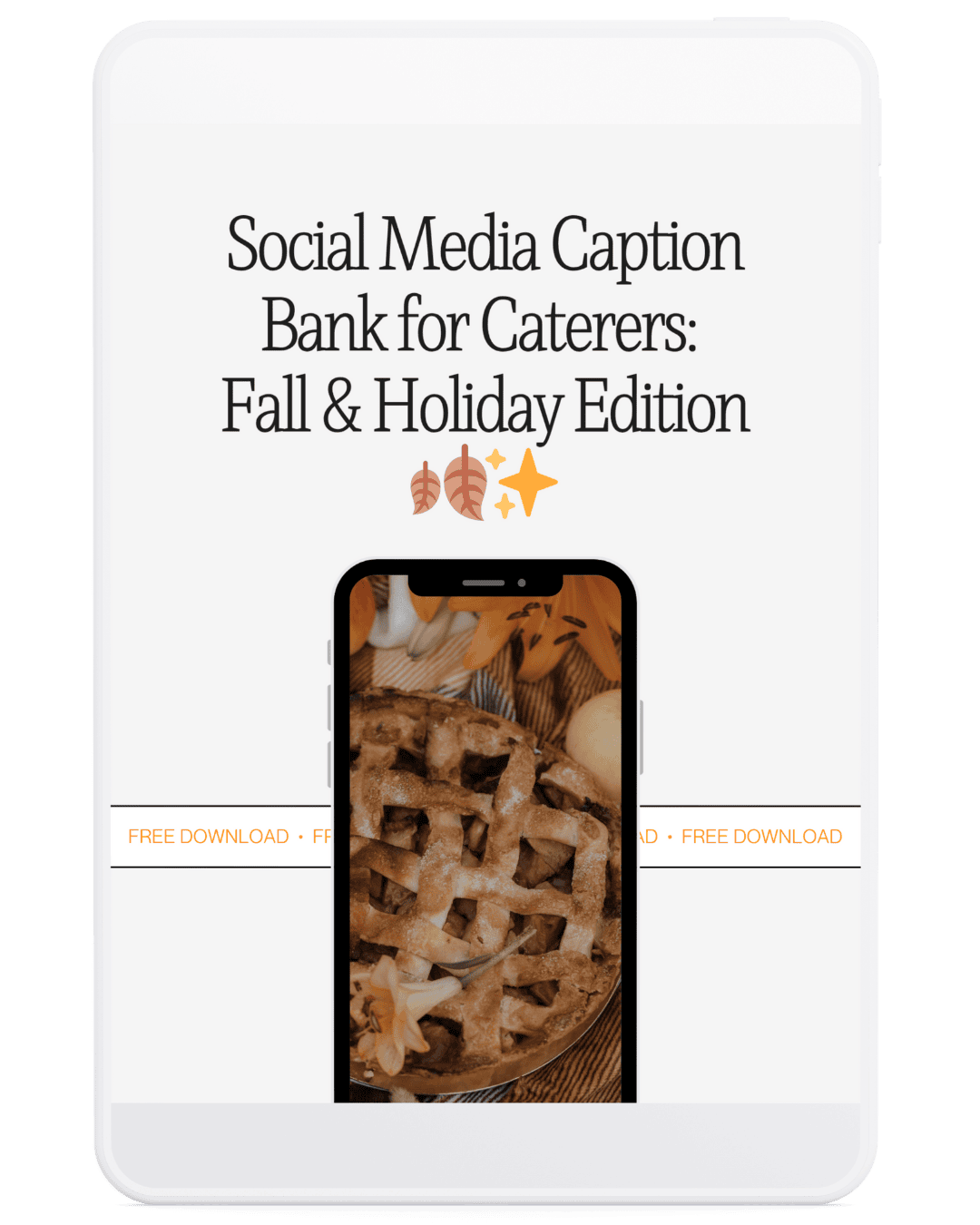 Social Media Caption Bank for Caterers: Fall & Holiday Edition