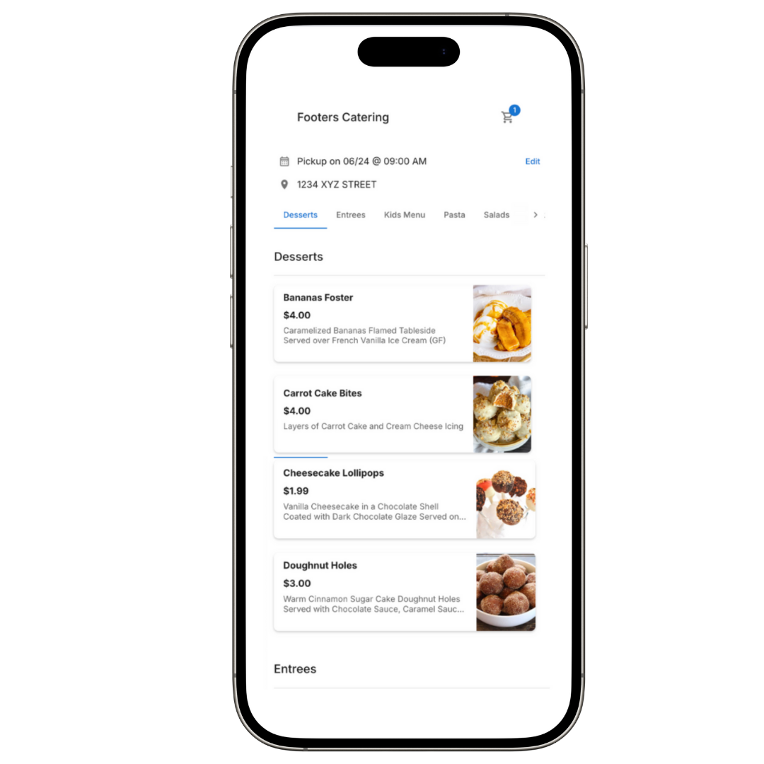 Catering Online Ordering Software